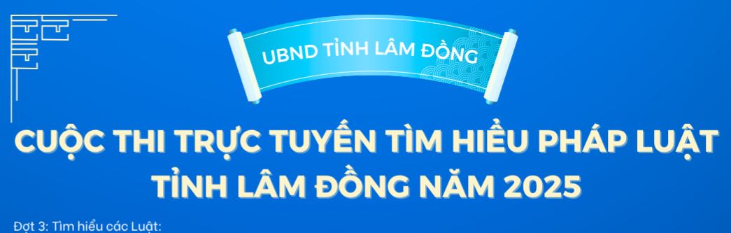 Quyết định công nhận và trao giải thưởng Cuộc thi trực tuyến tìm hiểu pháp luật trên địa bàn tỉnh năm 2025 (Đợt 3)